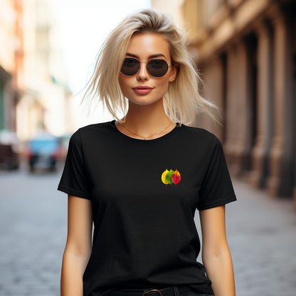 Moteriški marškinėliai Lietuvos lapeliai modelis4