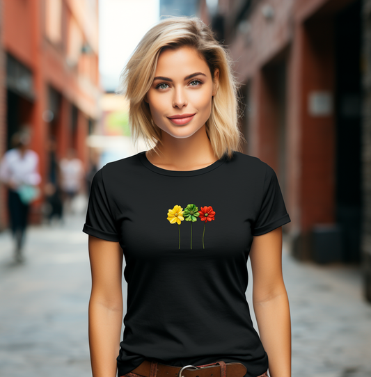 Moteriški marškinėliai “Lietuva" (Balta/Juoda)