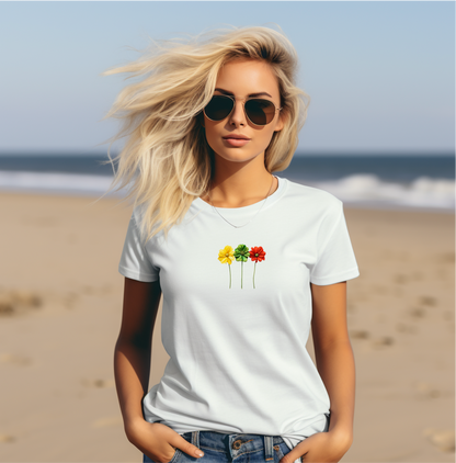 Moteriški marškinėliai “Lietuva" (Balta/Juoda)